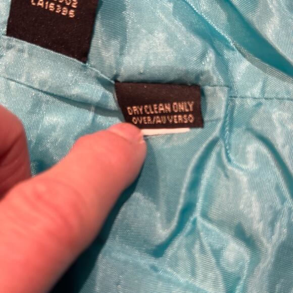 Dana Bachman 8Petite Aqua 2 Piece Suit with Diamond Texture - Picture 8 of 12